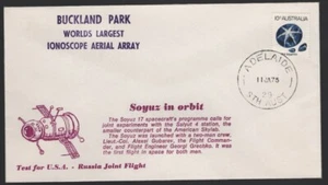 1975 Australia BUCKLAND Park Ionoscope SOYUZ in Orbit Flight Cover - Picture 1 of 1