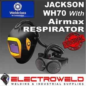 JACKSON WH70 Airmax Welding Helmet Air PAPR Respirator Filter System, KC-J5225/K - Imagen 1 de 11