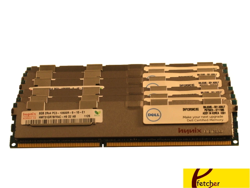 A3078601 SNPX3R5MC/8G 64GB(8X8GB) Del PowerEdge R610 R710 R715 R815 T410 T610 - Image 1 of 1