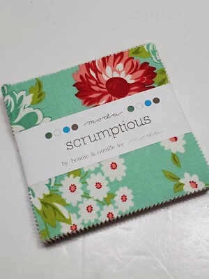 Bonnie & Camille Fabric Scrumptious Floral 5" Charm Pack Moda OOP Quilt Square - Image 1 of 2