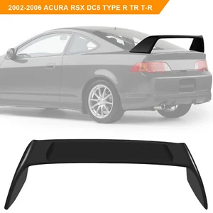 1x Black Trunk Spoiler Wing For 2002-2006 Acura RSX DC5 Type R TR T-R - Picture 1 of 6
