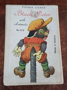 Black Peter Animals Card Game No. 272 Piatnik Vienna Vintage 31 Cards Austria - Picture 1 of 2
