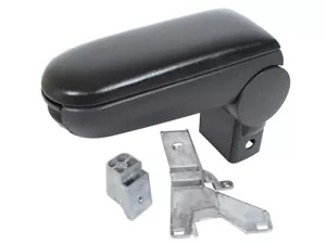 BRACCIOLO + SET DI MONTAGGIO PELLE NERA ECOLOGICA PER VW GOLF IV BORA NEW BEETLE - Imagen 1 de 2