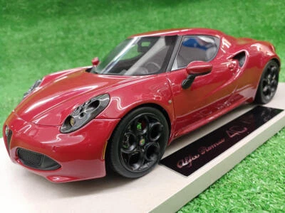 1/18 Alfa Romeo 4C 2013 Racing Red car TOP03RR TOPMARQUES Collectibles model/box - Image 1 of 4