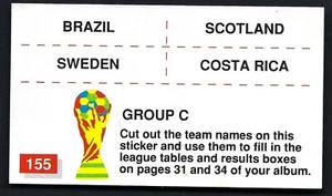 MERLIN - ITALIA 90 - #155 GROUP C - Picture 1 of 2