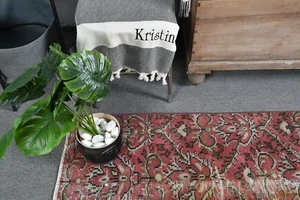 Tappeto d'accento 3,1 x 6,1 piedi, tappeto turco, tappeto fresco, tappeti vintage, tappeto marocchino - Foto 1 di 6