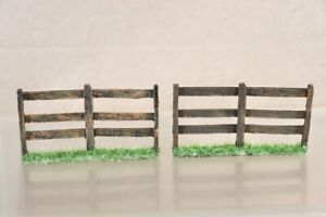 J G MINIATURES WWII / AMERICAN CIVIL WAR DIORAMA FENCE POST SECTIONS nu