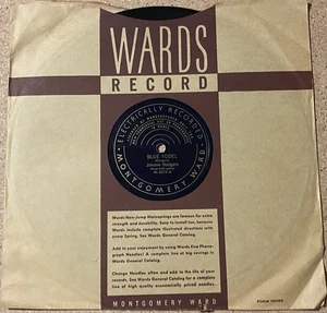 Jimmie Rodgers-Blue Yodel/Out On The Mountain Montgomery Ward M-3272 78 rpm in E - Picture 1 of 5
