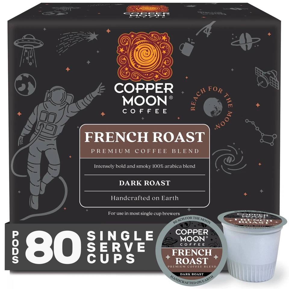Copper Moon Single K Cup for Keurig Brewers French Roast 80 Count