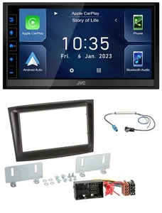 JVC DAB Bluetooth MP3 USB 2DIN Autoradio für Fiat Doblo ab 2015 schwarz - Bild 1 von 10