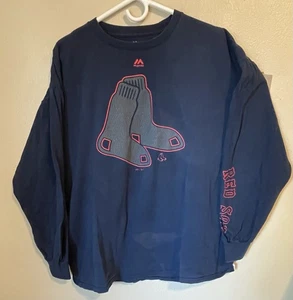 Majestic Boston Red Sox Women’s Size 2XL Blue Pullover Sweatshirt. S401 - Picture 1 of 9