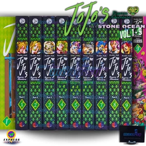 Jojo's Bizarre Adventure Part 6 Vol 1-9 Manga English Full Set by Hirohiko Araki - Picture 1 of 11