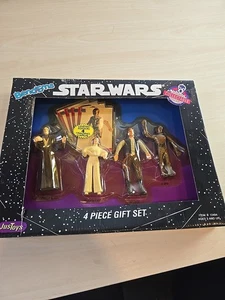 VINTAGE STAR WARS BEND-EMS 4 PIECE GIFT SET 4 COLLECTOR CARDS JUSTOYS NEW - Bild 1 von 7