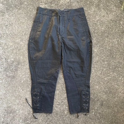 Pantalones Sarouel recubiertos de cuero John Galliano raros M Foto 1 de 4