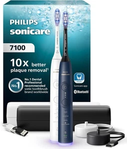 Philips Sonicare 7100 elektrische Zahnbürste, Schallzahnbürste, App (HX7429/01) - Bild 1 von 8
