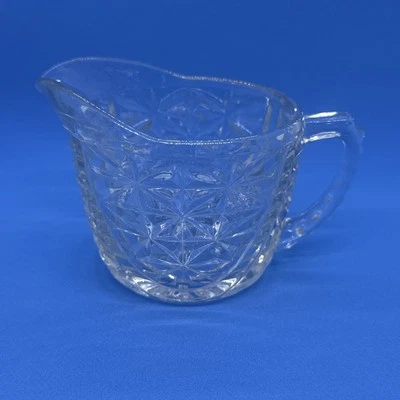 De Colección Mil Líneas Barras Estrellas Crema Jarra Arco Iris Ancla Hocking Cristal  Foto 1 de 4