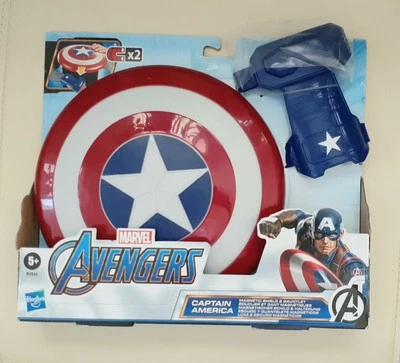 Marvel Avengers Capitán América escudo magnético y guante - SIN ABRIR Foto 1 de 2