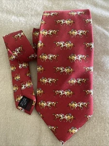 Corbata de cuello vintage Swaine Adeney 100 % seda hecha en Inglaterra - Imagen 1 de 6