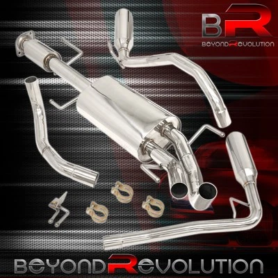 For 2007-2014 FJ Cruiser 1GR-FE Catback Exhaust 2" Piping + 4" Dual Tips GODSNOW - Изображение 1 из 4