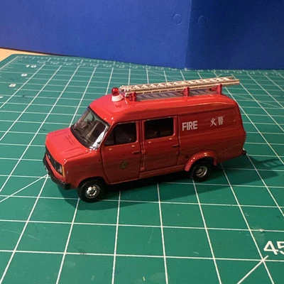 Tiny 1:76 Scale Hong Kong Fire Department Rescue Ford Truck - Image 1 of 4