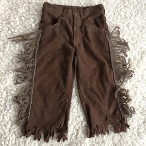 Youth Sears Vintage Hose 12 Slim Cord Fransen Western braun sehr guter Zustand - Bild 1 von 19