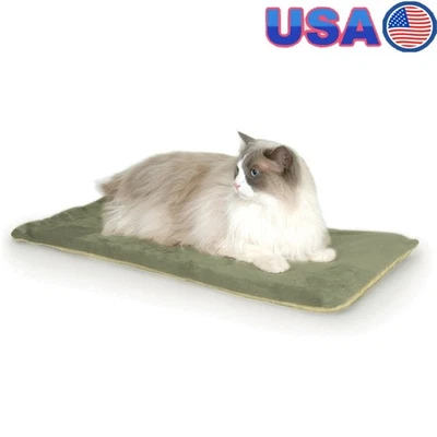 Alfombra térmica para cama para gatos almohadilla térmica termostática para mascotas alfombra segura para dormir siestas interiores Foto 1 de 4
