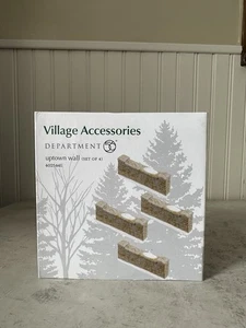 Dept 56 Accessori Villaggio Uptown Set da Parete di 4 Pezzi da Parete in Pietra 4025441 - Foto 1 di 8
