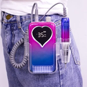 SN357G-02 Trapano Unghie Portatile 45W 35000RPM Ricaricabile E-File US Blu - Foto 1 di 22