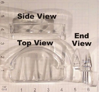 Jabonera pequeña bandeja de repuesto para Hallmack plástico policarbonato de alta resistencia Foto 1 de 2