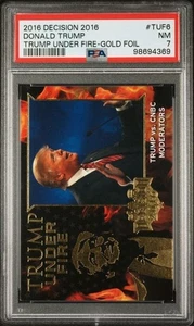 Donald Trump vs CNBC 2016 Decision Under Fire Gold DJT MAGA #TUF6 PSA 7 POP 3 - Bild 1 von 2