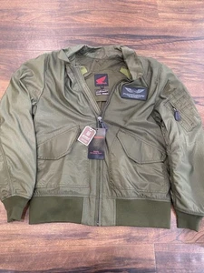 Honda Wr Avirex Mesh Blouson Ll Sage Green Mortor Cycle Bike Rare Model JPN Limi - Picture 1 of 10