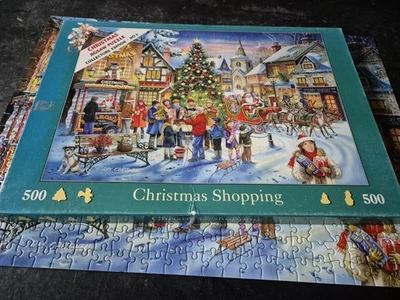 HOUSE OF PUZZLES 500  PIECE JIGSAW.   "CHRISTMAS SHOPPING" COLLECTORS EDITION 6 - Image 1 of 2