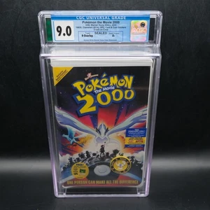 CGC 9.0 A+ Pokemon the Movie 2000 VHS Brand New Sealed With Coin & Pikachu Card - Picture 1 of 2