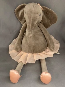 Jellycat Dancing Darcy der Elefant Ballerina 14" mit Etikett schön grau & pink - Bild 1 von 14