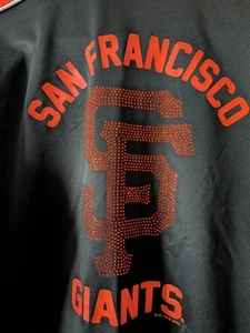 G-III Sports Carl Banks San Francisco Giants Damen schwarz durchgehender Reißverschluss Jacke Medium  - Bild 1 von 6