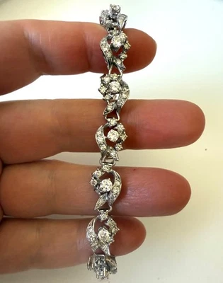 Natural Diamonds 6.58cttw 18ct white gold bracelet 1083 - Image 1 of 4