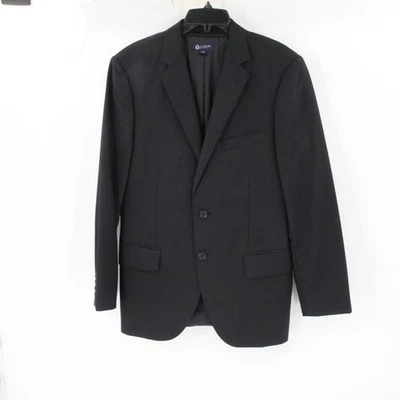 Abrigo deportivo J Crew para hombre 38S Loro Piana lana italiana Super 120's dos botones negro Foto 1 de 4