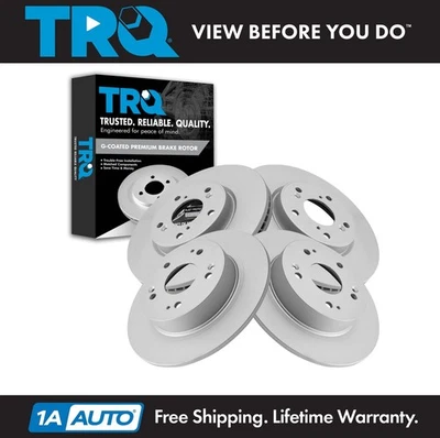 TRQ Front and Rear Brake Rotors Set For 2013-2020 Honda Accord 2015 Civic - Image 1 of 4