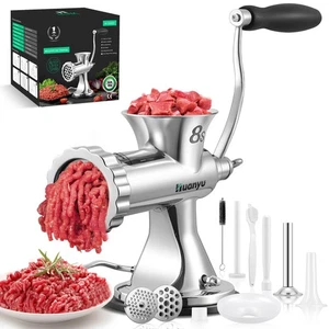 Tritacarne Manuale - Acciaio Inox Resistente, Manovella Senza Sforzo per F... - Foto 1 di 7