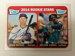 Logan Watkins & Abraham Almonte Autographed 2014 Topps Heritage #166 IP N814 - Picture 1 of 2