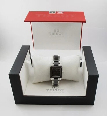Tissot Cera Square Wristwatch Stainless Steel and Ceramic Quartz Movement - Image 1 of 4