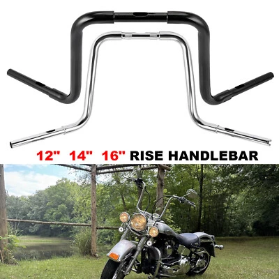 For Harley Tour Electra Street Glide FLH 12" 14" 16" Bar Ape Meathook Handlebar - Image 1 of 4