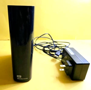 WD ELEMENTS 8TB WDBWLG0080HBK-0B DESKTOP EXTERNAL HARD DRIVE HDD + POWER ADAPTER - Picture 1 of 7