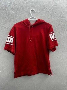 Puma Mens Camo Pack Sweatshirt Hoodie Size Small Red Short Sleeve Logo - Picture 1 of 14