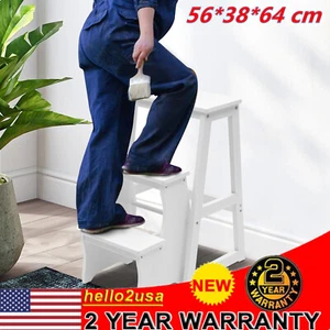 Folding Library Ladder Chair Lightweight Portable Multifunctional Step Stool NEW - Picture 1 of 20