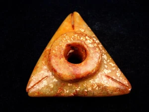Old Nephrite Jade Stone Carved Sculpture Ancient Ritual Figurine #09132406 - Picture 1 of 5