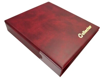 Collector Münz Münzalbum für 300 Verschiedene Größe Münzen - Rot