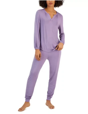 Conjunto de pijama de manga larga Charter Club Modern Essentials para mujer talla M 4841 Foto 1 de 3