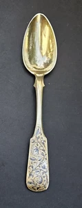 IMPERIAL RUSSIAN SILVER 84 NIELLO SPOON ANTONOVICH KOVALSKY  MOSCOW C.1844 RARE - Picture 1 of 11
