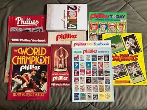 Philadelphia Phillies Yearbook Media Guide Magazine Lot (10) 1980-1993, 2014 - Picture 1 of 10